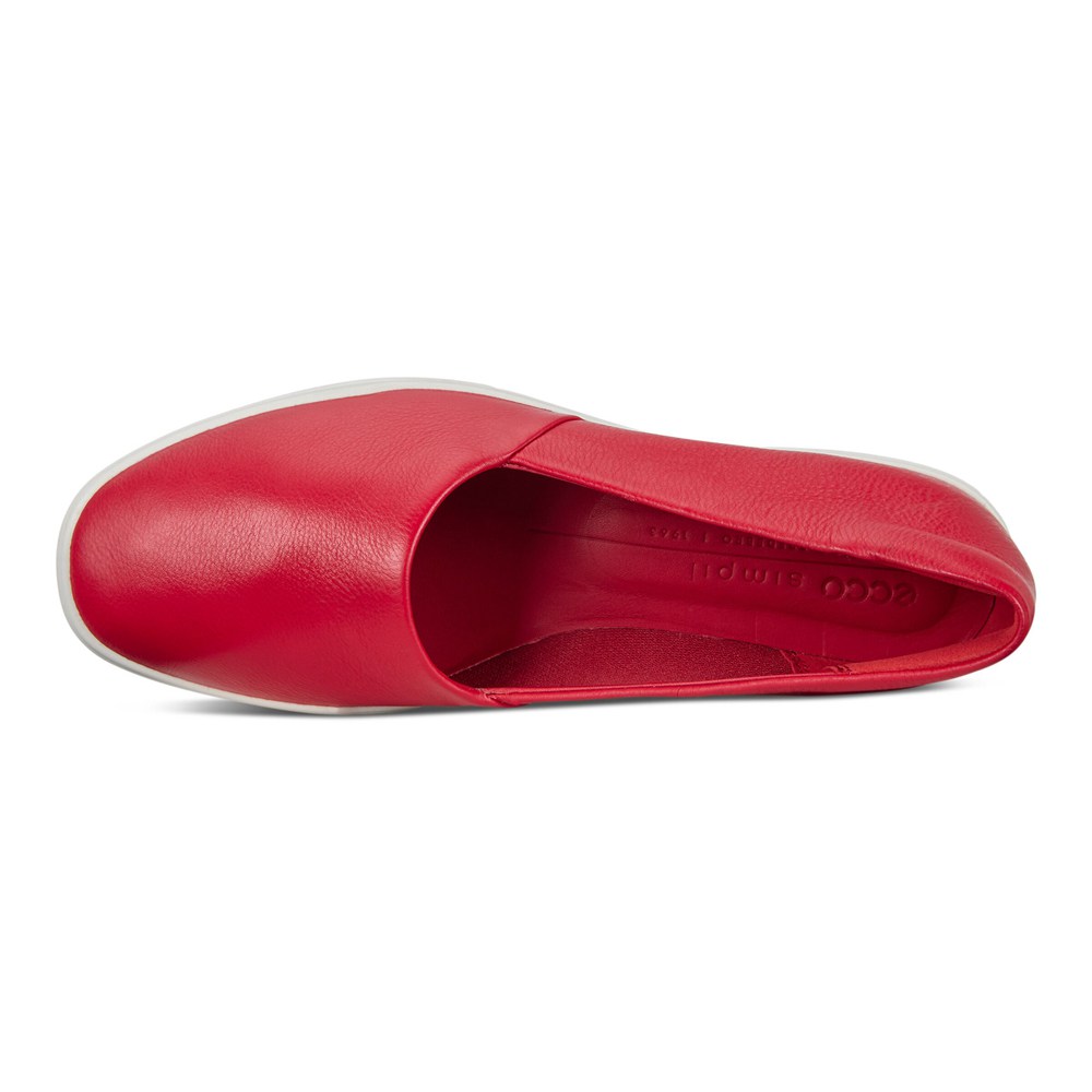 ECCO Womens Loafer Red - Simpil - CQI-501678